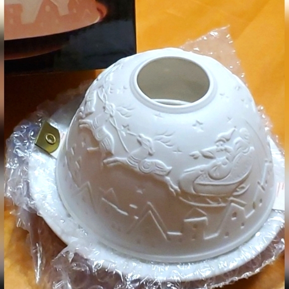 NIB Starlight Santa & Reindeer scene 🌟 🎅 🌟  NWOT- Vintage- Unused, Perfect 🤌 - Picture 5 of 6